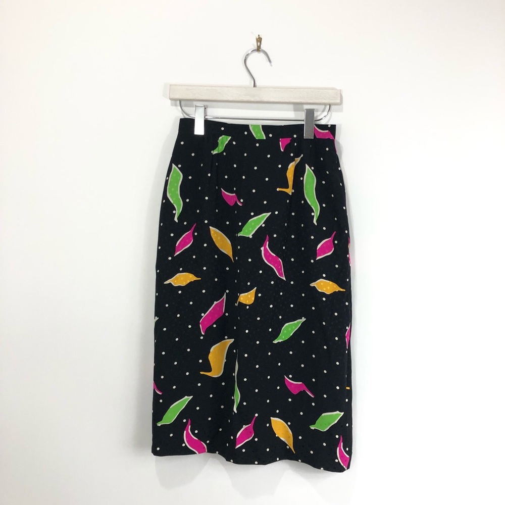 Vintage Lotte Korean Ungaro Silk Skirt